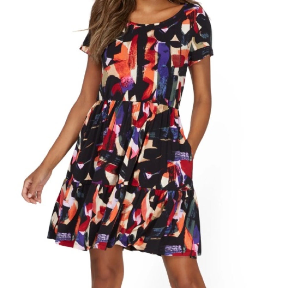 New York & Company Abstract Dress